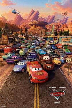 a poster for the Cars 2006 movie