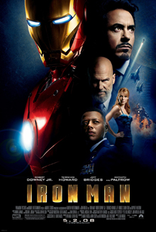 a poster for the Iron Man 2008 movie