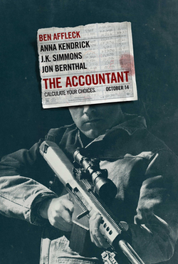 a poster for The Accountant 2016 movie